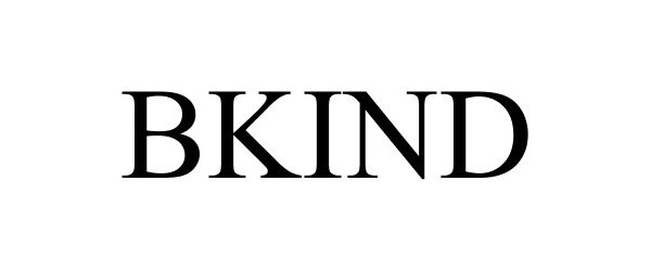 Trademark Logo BKIND