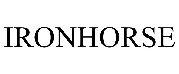 Trademark Logo IRONHORSE