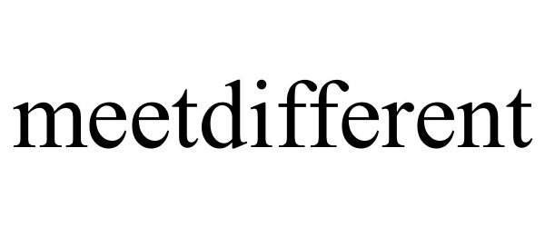 Trademark Logo MEETDIFFERENT