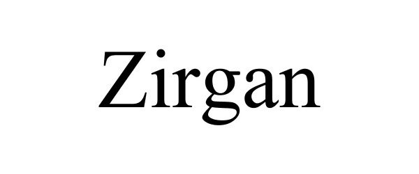 Trademark Logo ZIRGAN