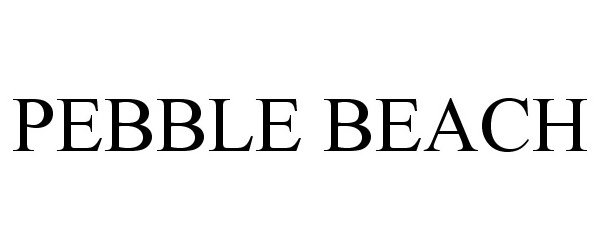 Trademark Logo PEBBLE BEACH