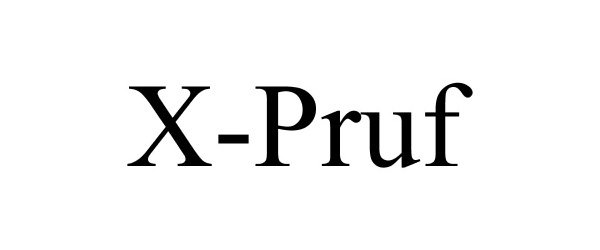 Trademark Logo X-PRUF