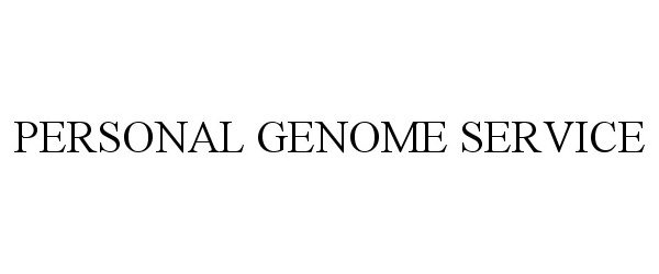  PERSONAL GENOME SERVICE