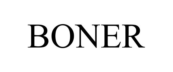 Trademark Logo BONER