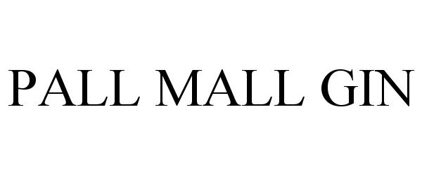 Trademark Logo PALL MALL GIN