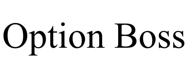 Trademark Logo OPTION BOSS