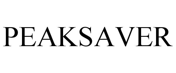Trademark Logo PEAKSAVER