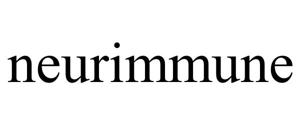 Trademark Logo NEURIMMUNE