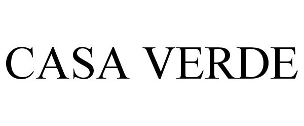 Trademark Logo CASA VERDE