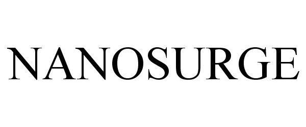 Trademark Logo NANOSURGE