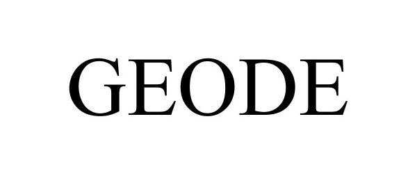Trademark Logo GEODE