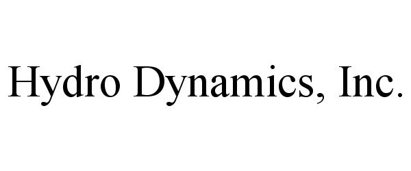  HYDRO DYNAMICS, INC.