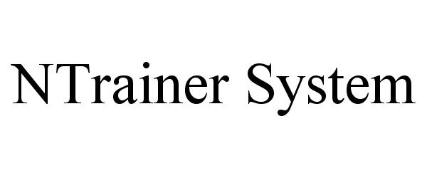 Trademark Logo NTRAINER SYSTEM