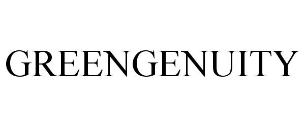 Trademark Logo GREENGENUITY