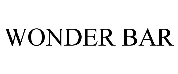 Trademark Logo WONDER BAR