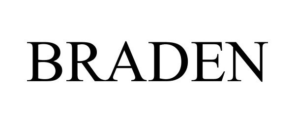 Trademark Logo BRADEN