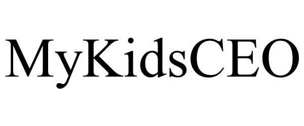 Trademark Logo MYKIDSCEO