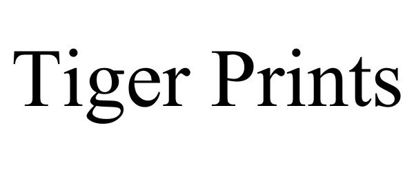 Trademark Logo TIGER PRINTS
