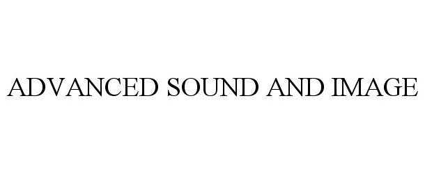  ADVANCED SOUND AND IMAGE