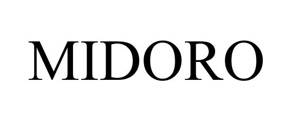 Trademark Logo MIDORO