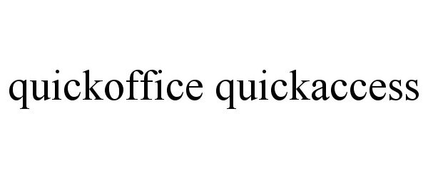 QUICKOFFICE QUICKACCESS