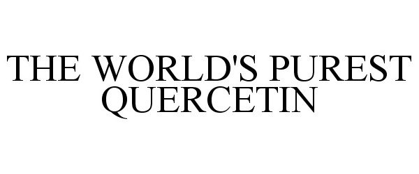  THE WORLD'S PUREST QUERCETIN