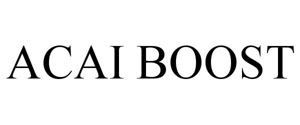 Trademark Logo ACAI BOOST