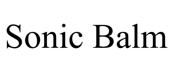 Trademark Logo SONIC BALM