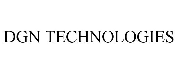 Trademark Logo DGN TECHNOLOGIES