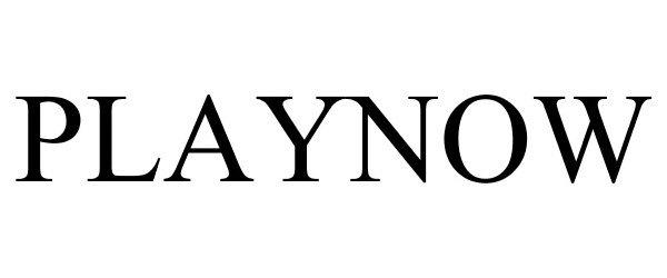 Trademark Logo PLAYNOW