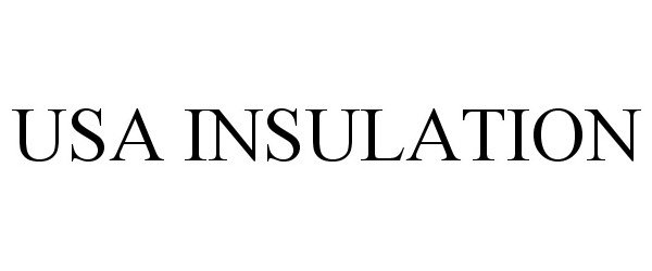 Trademark Logo USA INSULATION