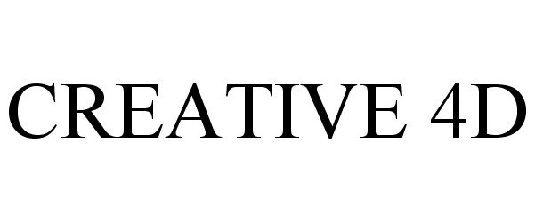 Trademark Logo CREATIVE 4D