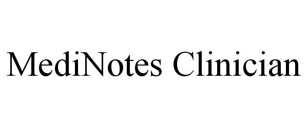 Trademark Logo MEDINOTES CLINICIAN