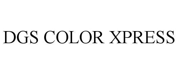 Trademark Logo DGS COLOR XPRESS
