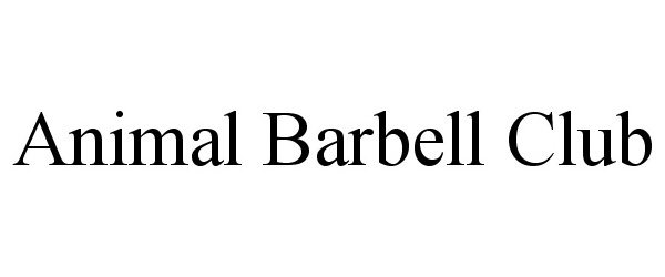  ANIMAL BARBELL CLUB
