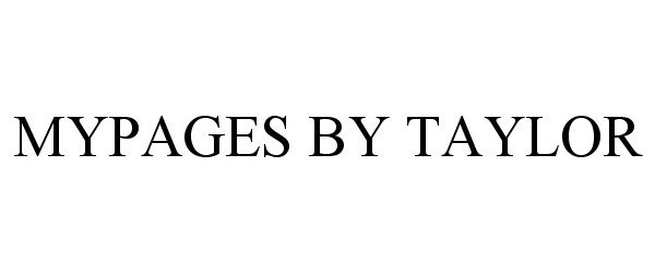  MYPAGES BY TAYLOR