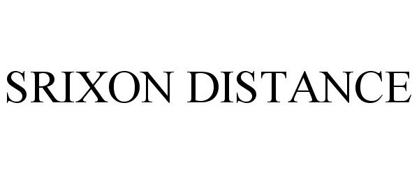 Trademark Logo SRIXON DISTANCE