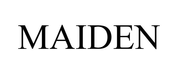 Trademark Logo MAIDEN