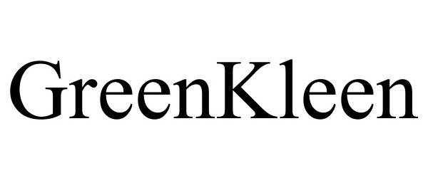 Trademark Logo GREENKLEEN