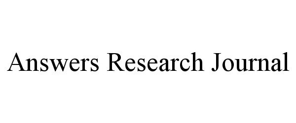  ANSWERS RESEARCH JOURNAL