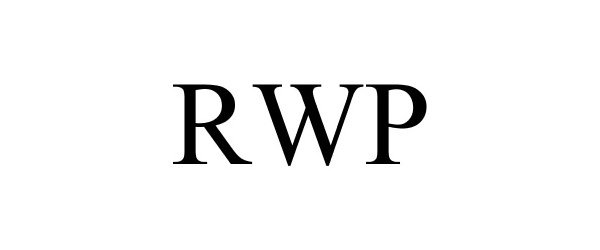 Trademark Logo RWP