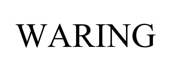 Trademark Logo WARING