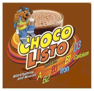 Trademark Logo CHOCO LISTO INSTANT WITH VITAMINS AND MINERALS A B2 B3 IRON B1 D3 CALCIUM