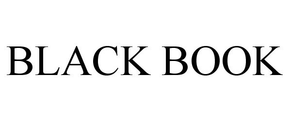 Trademark Logo BLACK BOOK