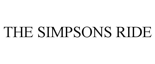 Trademark Logo THE SIMPSONS RIDE