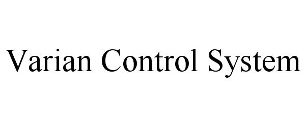  VARIAN CONTROL SYSTEM