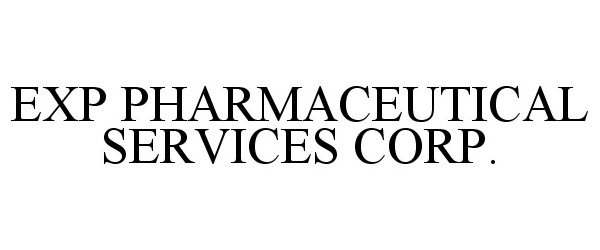  EXP PHARMACEUTICAL SERVICES CORP.