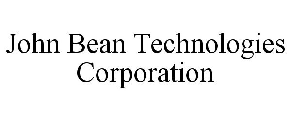 JOHN BEAN TECHNOLOGIES CORPORATION