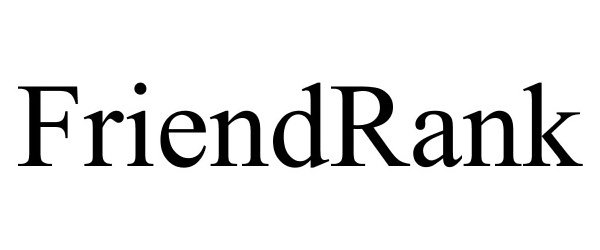 Trademark Logo FRIENDRANK