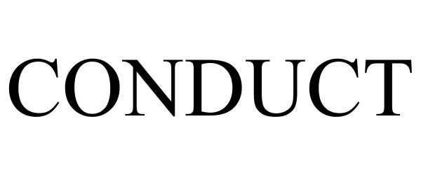 Trademark Logo CONDUCT